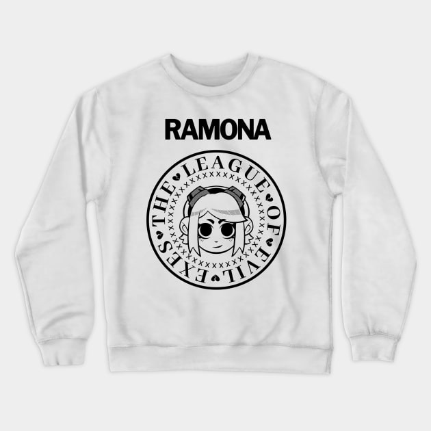 Ramona's Scott Pilgrim Universe V2 Crewneck Sweatshirt by kactwo.studio